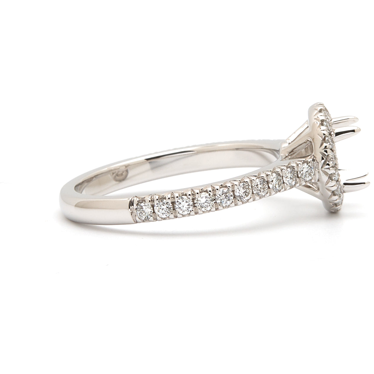 18K Gold Natural Diamond Lunaria Ring Mount MR017 - RM5079 - FABER JEWELS