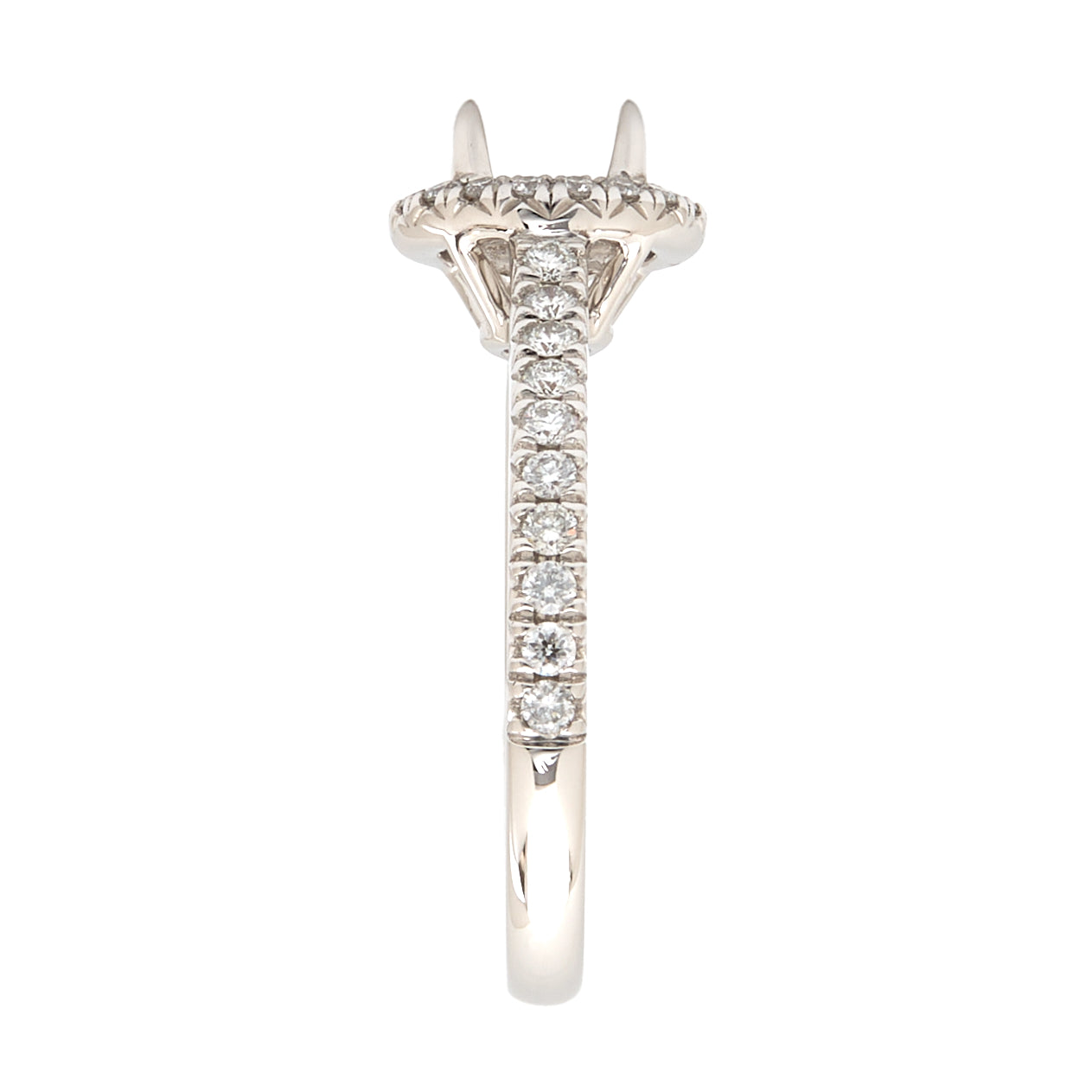 18K Gold Natural Diamond Lunaria Ring Mount MR017 - RM5079 - FABER JEWELS