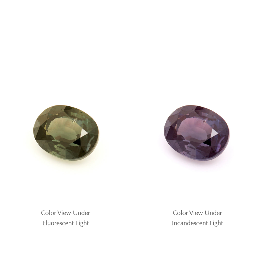 2.19 Ct. Tanzanian Color Change Sapphire TCC1028
