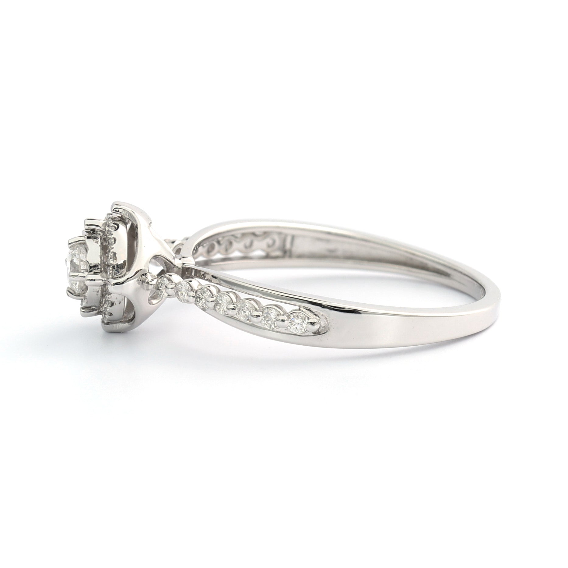18K Round Brilliant Diamond Ring 0.27ct tw. A00091 - FABER JEWELS