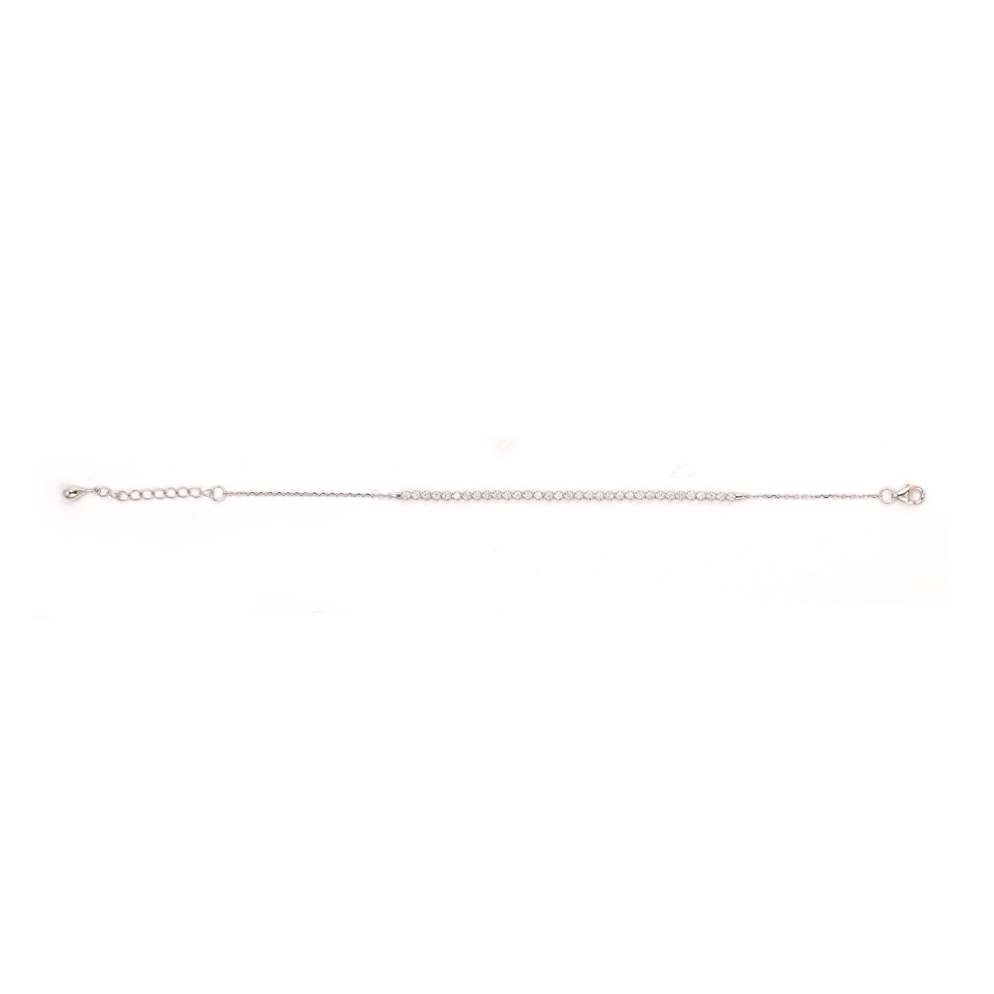 18K gold round brilliant diamond chain bracelet 0.43ct tw. A00142 - FABER JEWELS
