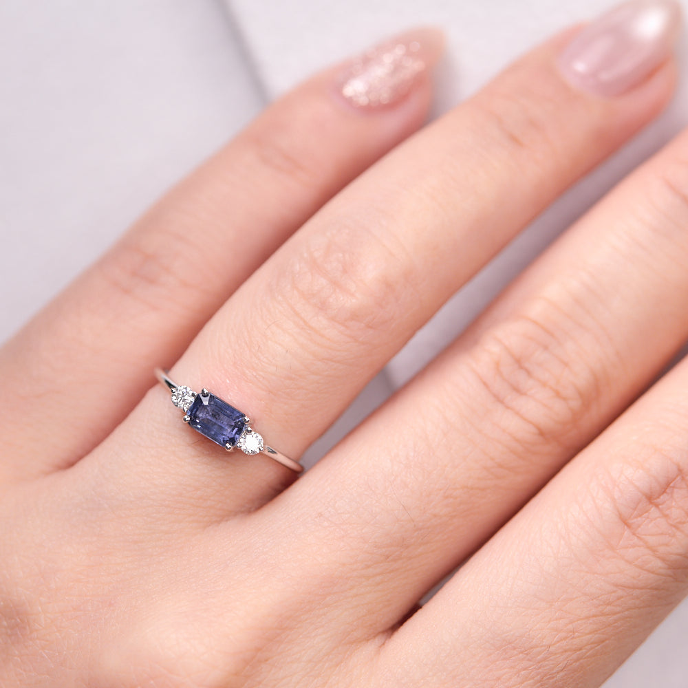 18K Gold Sapphire Diamond Ring CC0005 - FABER JEWELS