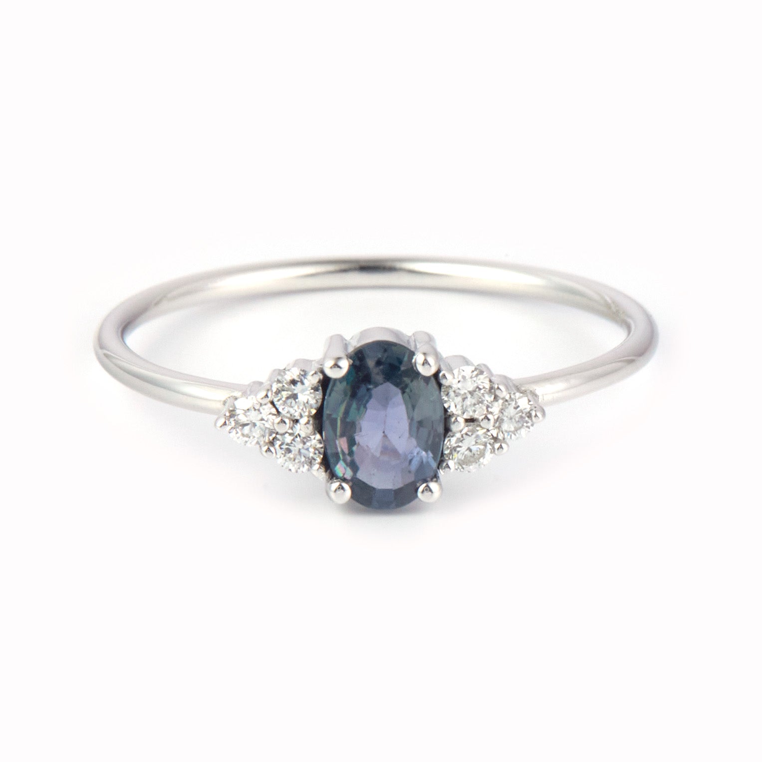 18K Gold Purple Sapphire diamond Ring A00226 Faber Jewels