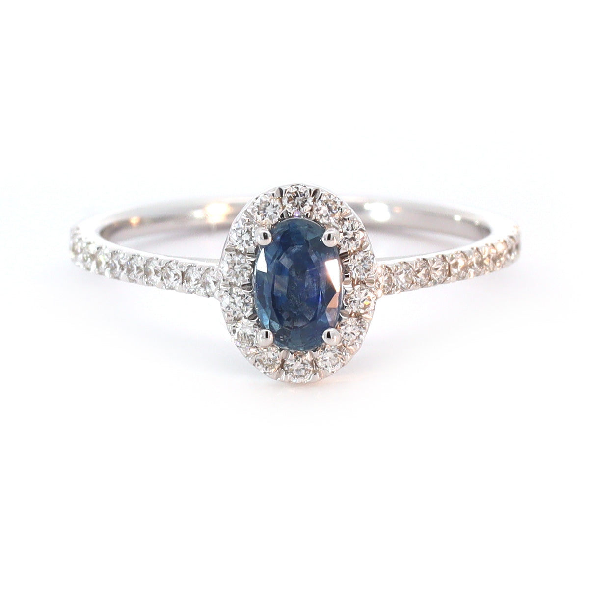 18K Gold Sapphire Diamond Ring A00269- FABER JEWELS