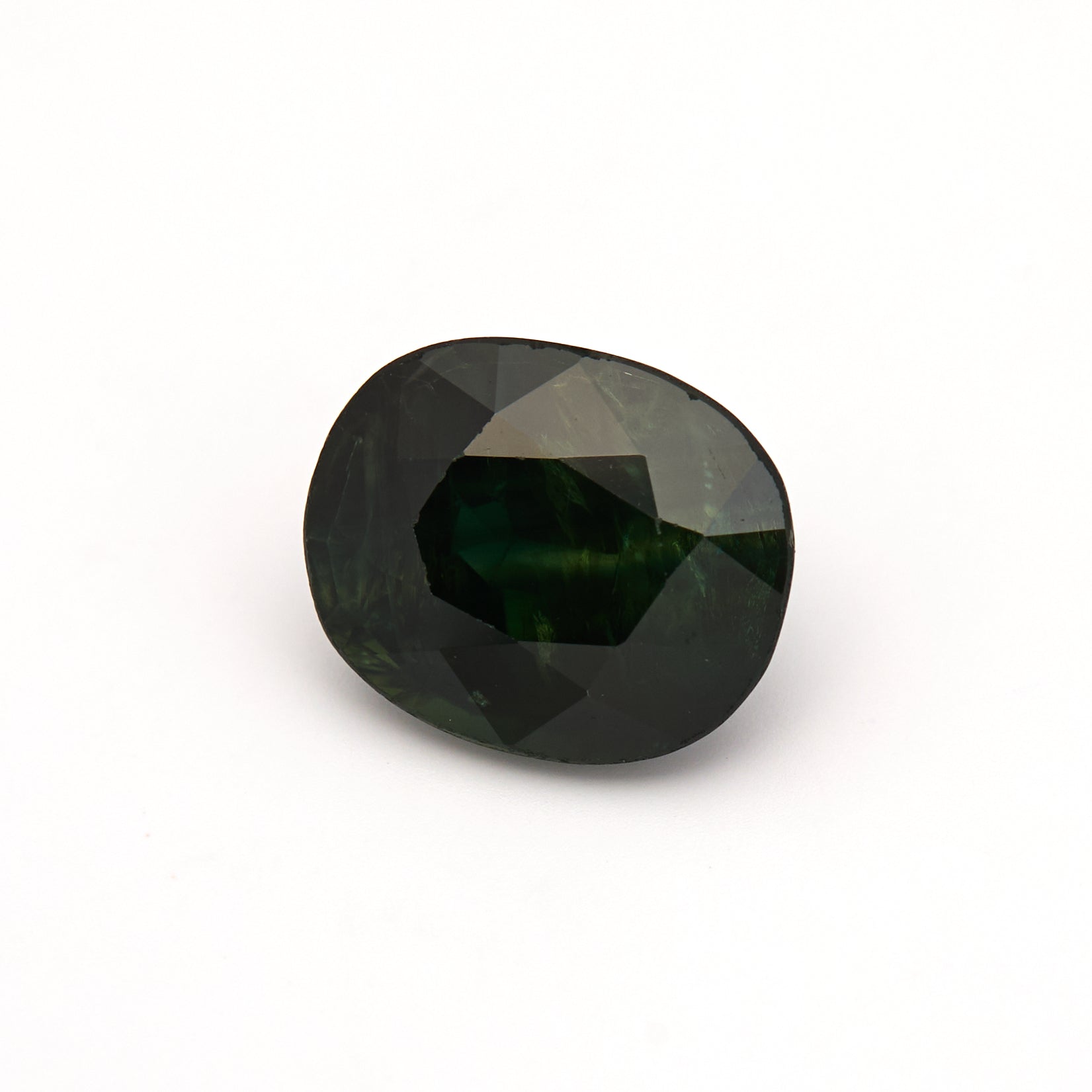 3.61 Ct. Natural Green Sapphire from Australia #GS1001 - FABER JEWELS