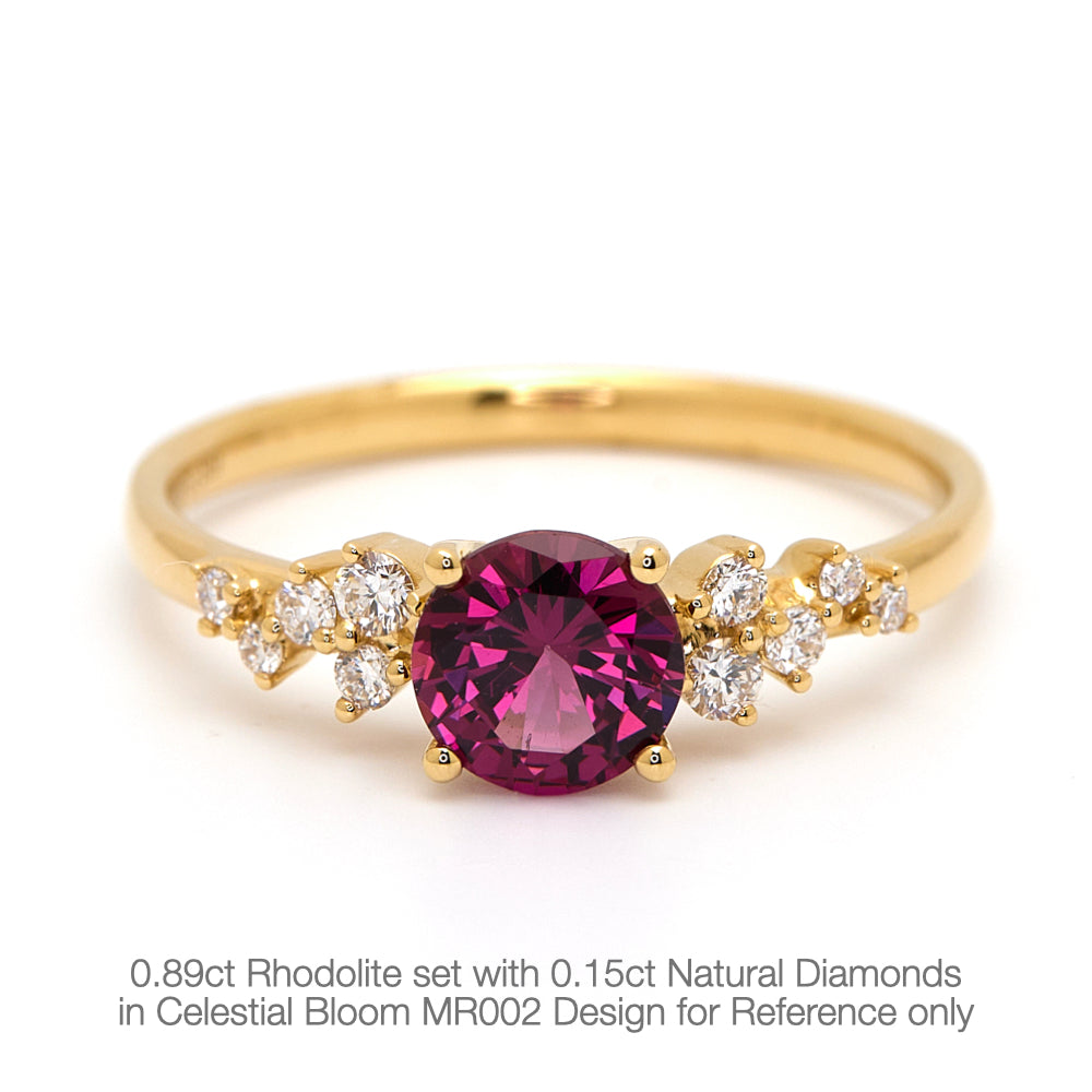 18K Gold Natural Diamond Celestial Bloom Ring Mount MR002 - FABER JEWELS