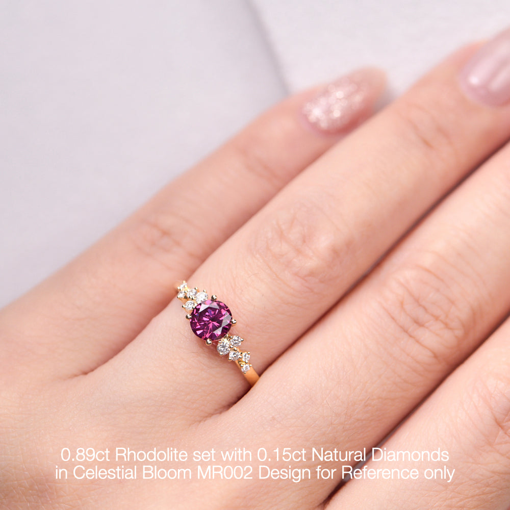 18K Gold Natural Diamond Celestial Bloom Ring Mount MR002 - FABER JEWELS