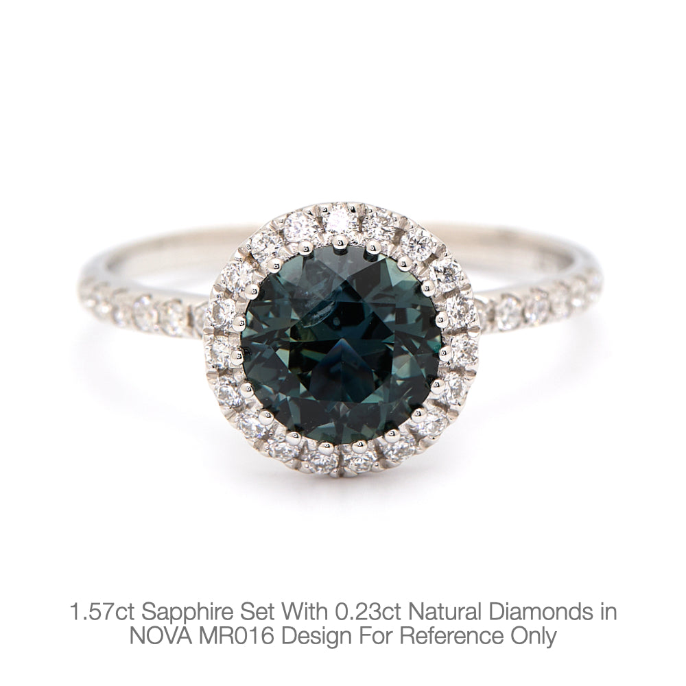 18K Gold Natural Diamond Nova Ring Mount MR016 - FABER JEWELS