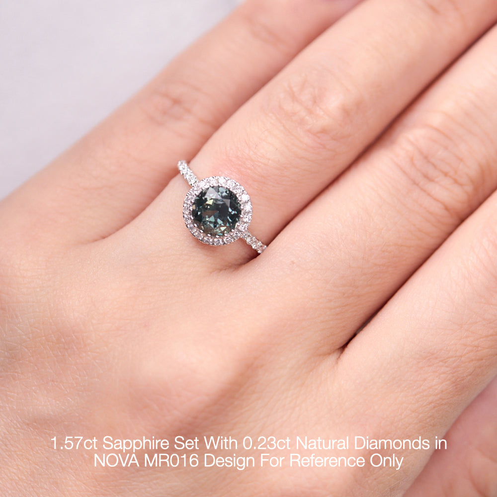 18K Gold Natural Diamond Nova Ring Mount MR016 - FABER JEWELS