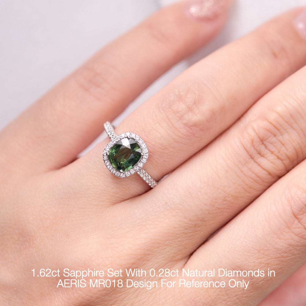 18K Gold Natural Diamond Aeris Ring Mount MR018 - FABER JEWELS