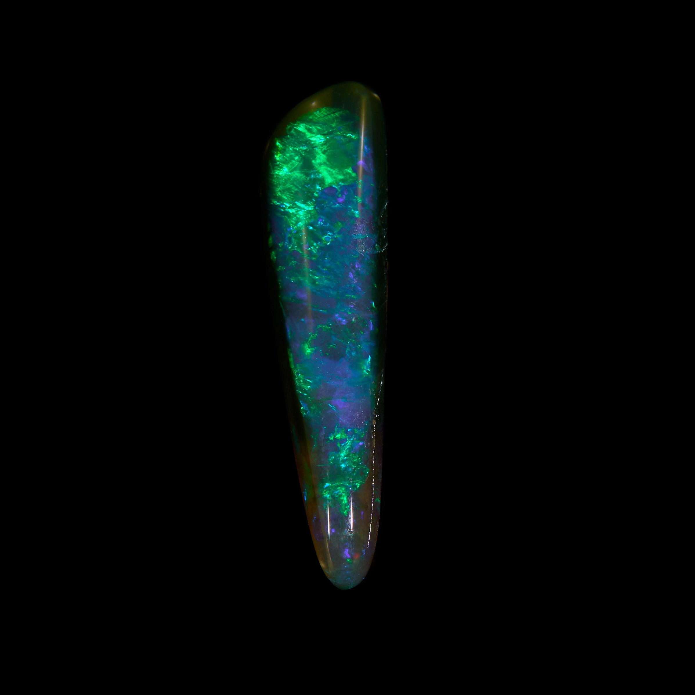 3.18 Ct. Australian Legacy Opal - Super Rare Black Opal Crystal #OL1035