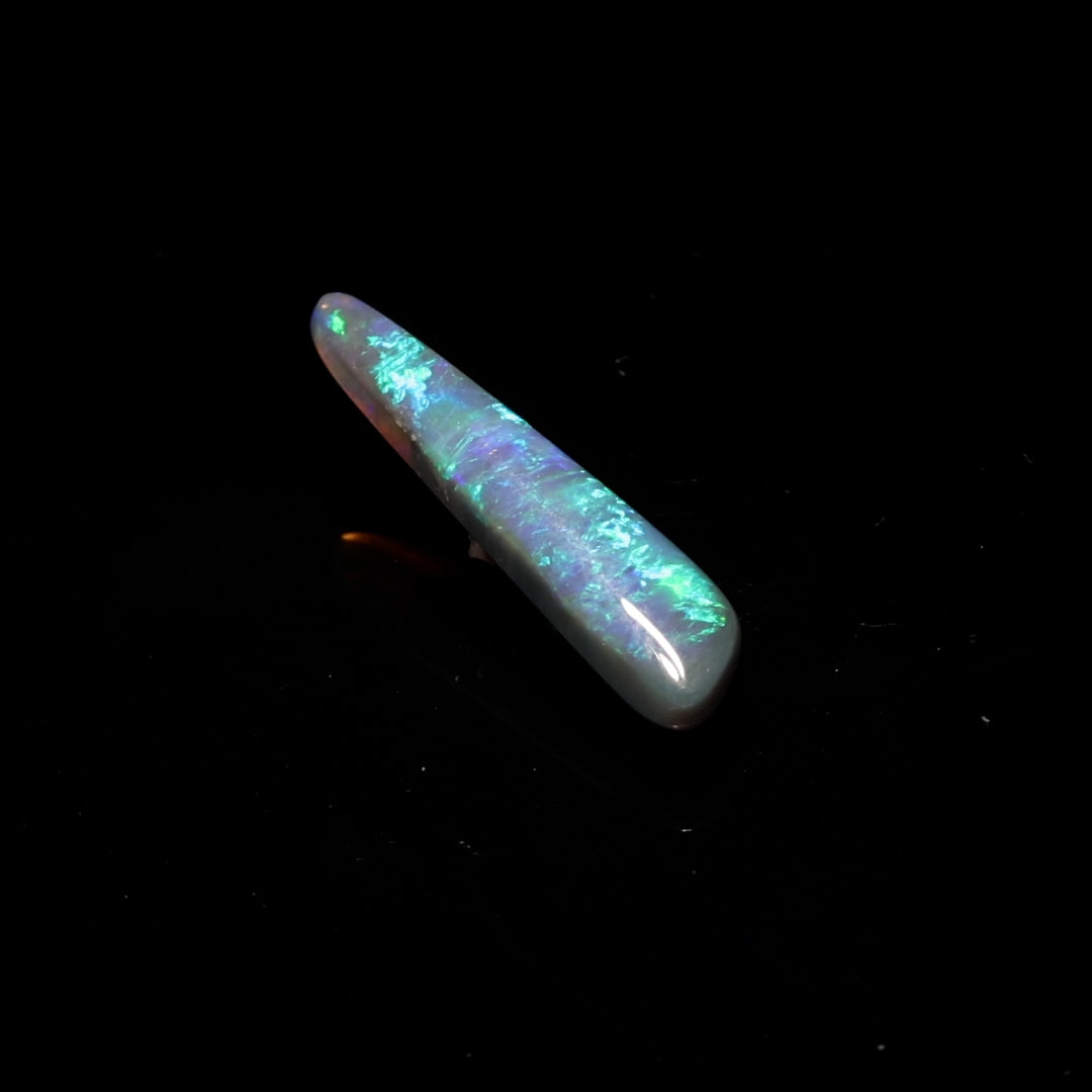 3.18 Ct. Australian Legacy Opal - Super Rare Black Opal Crystal #OL1035