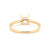 18K Gold Natural Diamond Linea ring mount RM1003 t.c.w. 0.15ct