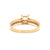 18K Gold Natural Diamond Liora ring mount RM1024 t.c.w. 0.37ct