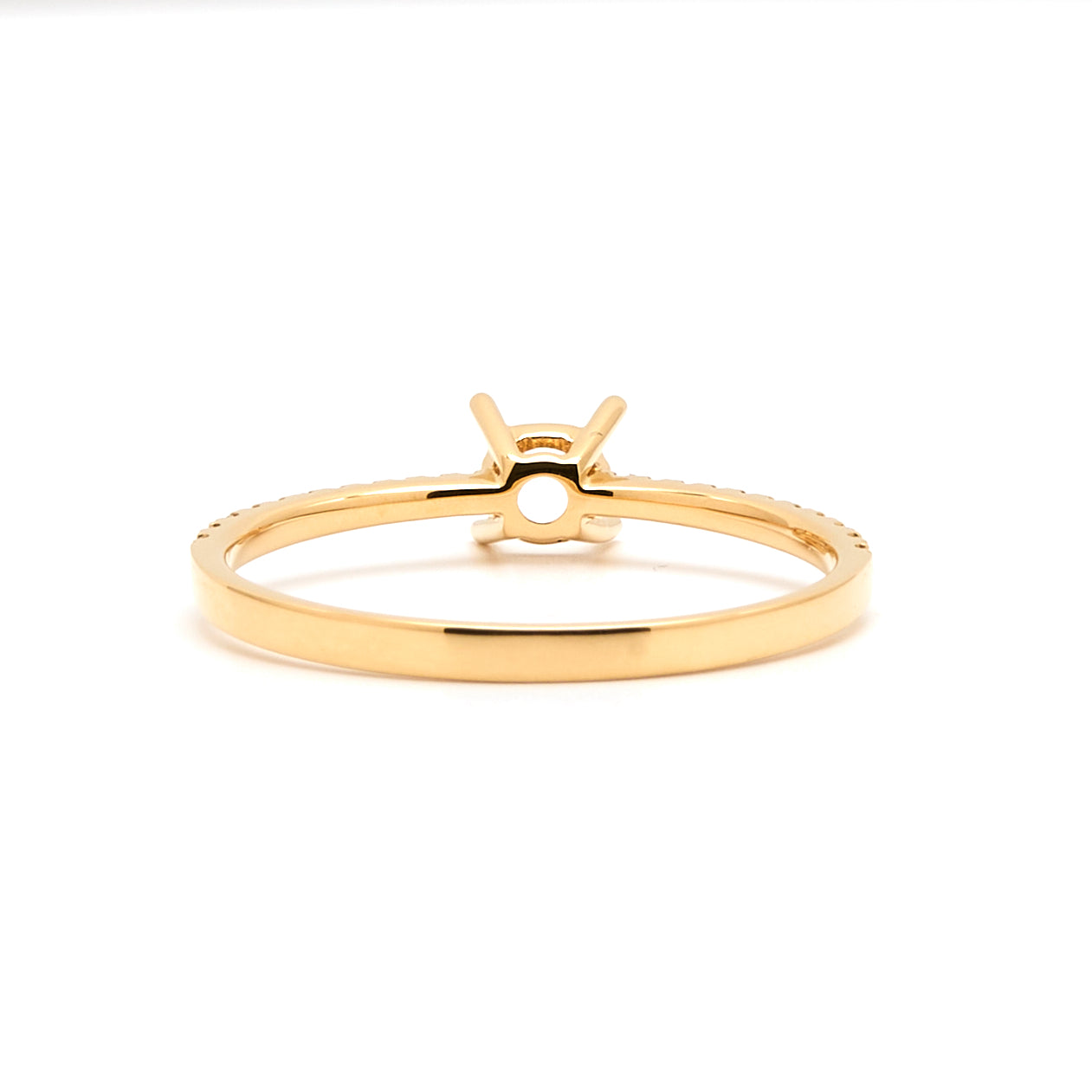 18K Gold Natural Diamond Solene ring mount RM1041