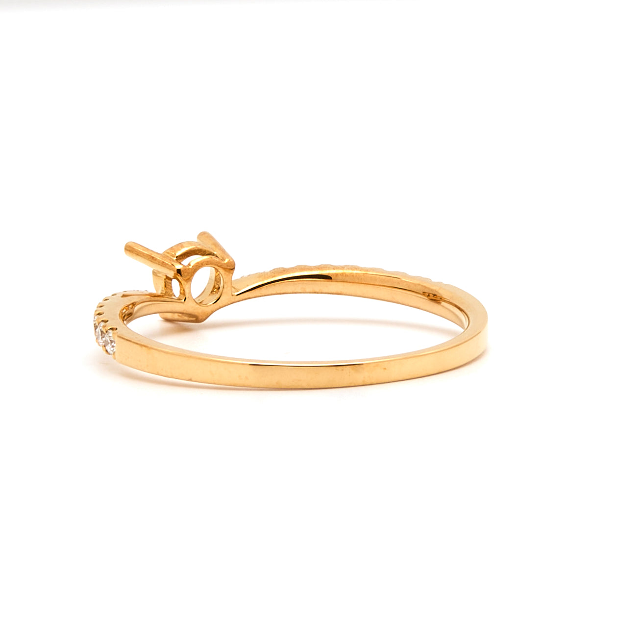 18K Gold Natural Diamond Vera ring mount RM1044