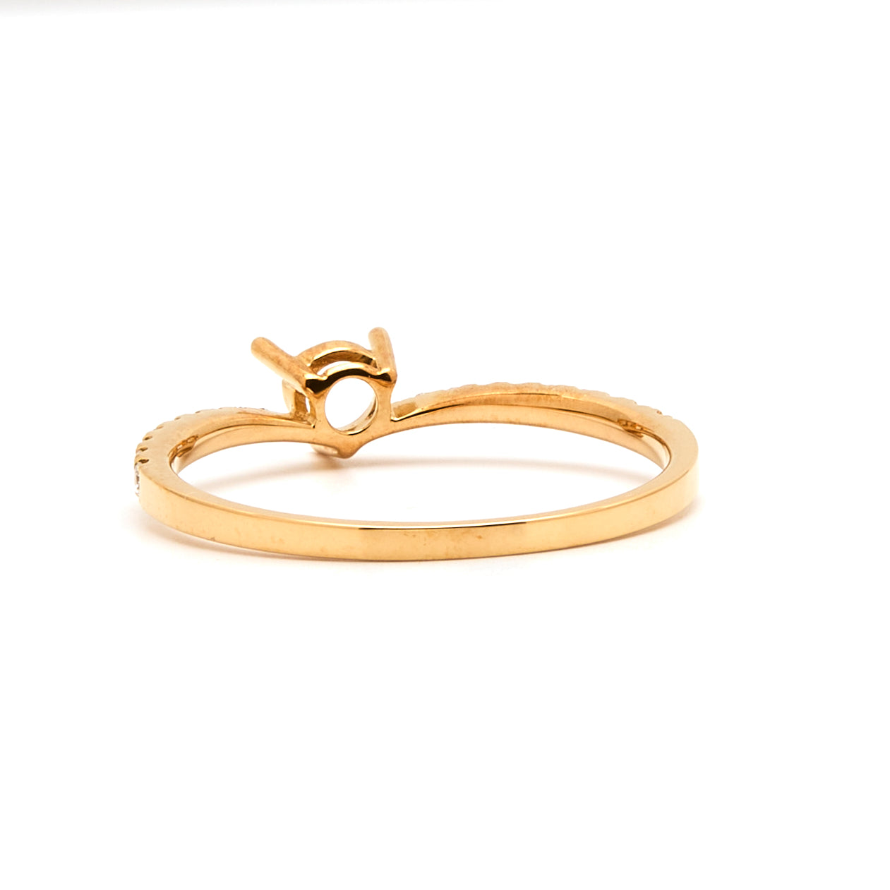 18K Gold Natural Diamond Vera ring mount RM1044