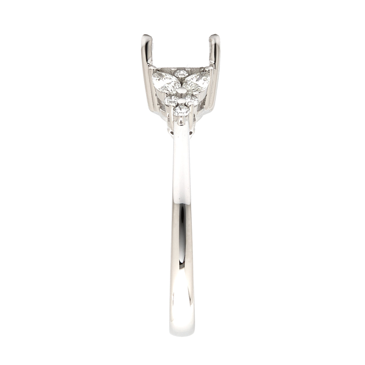 18K Gold Natural Diamond Symphony Bloom Ring Mount RM1073