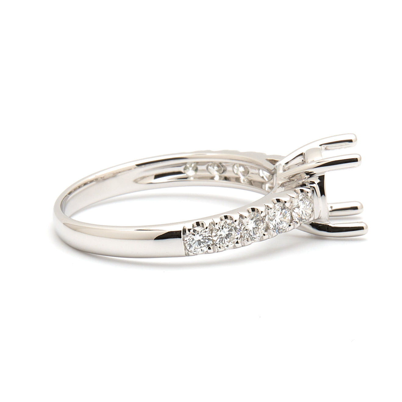18K Gold Natural Diamond Luica Ring Mount RM1123 t.c.w. 0.49ct