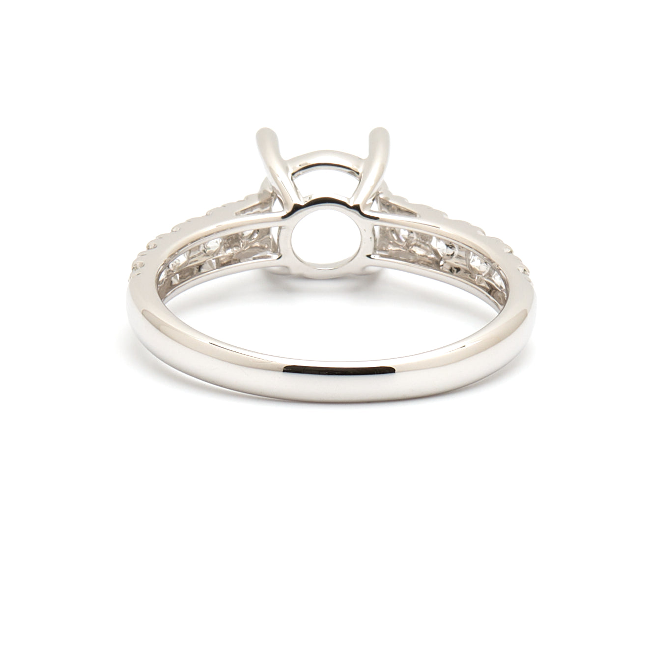 18K Gold Natural Diamond Luica Ring Mount RM1123 t.c.w. 0.49ct