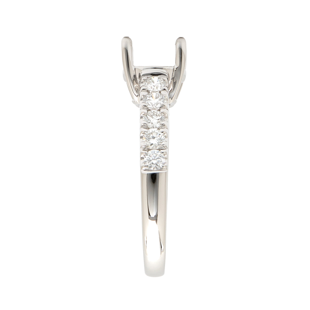 18K Gold Natural Diamond Luica Ring Mount RM1123 t.c.w. 0.49ct