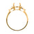 18K Gold Natural Diamond Teardrop Muse Ring Mount RM1153