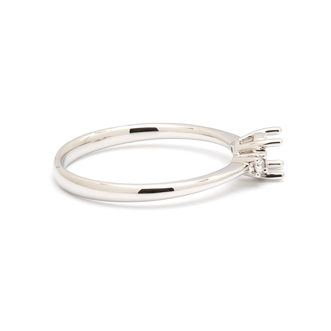 18K Gold Natural Diamond Whisper Trio ring mount RM1211
