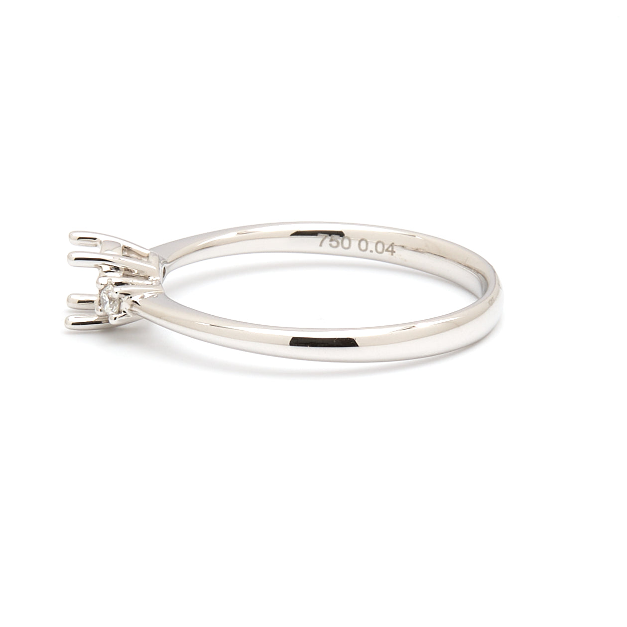 18K Gold Natural Diamond Whisper Trio ring mount RM1211
