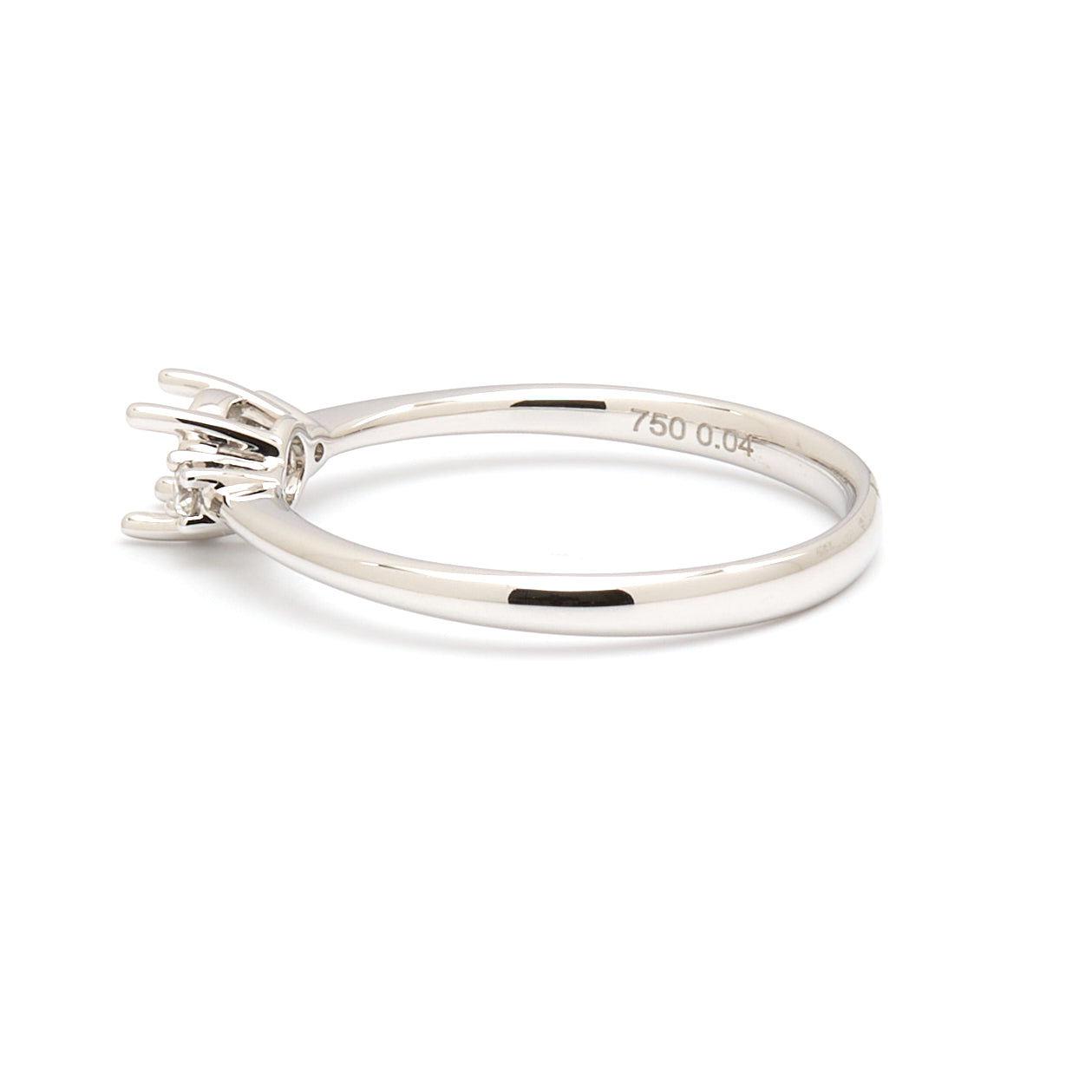 18K Gold Natural Diamond Whisper Trio ring mount RM1211
