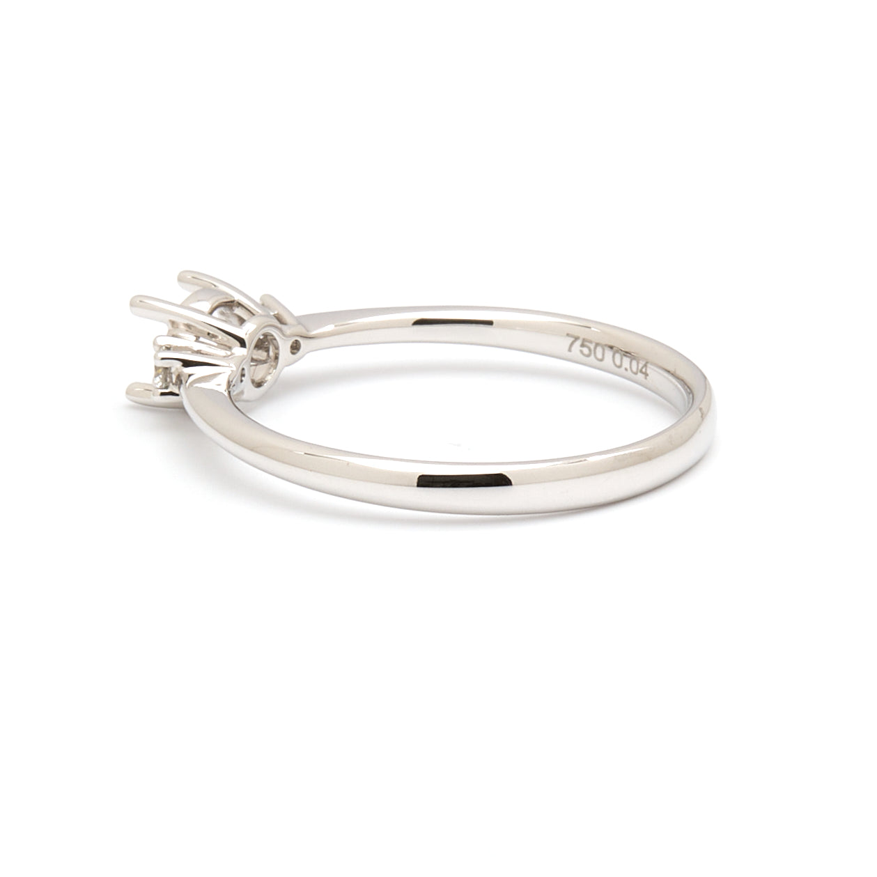 18K Gold Natural Diamond Whisper Trio ring mount RM1211