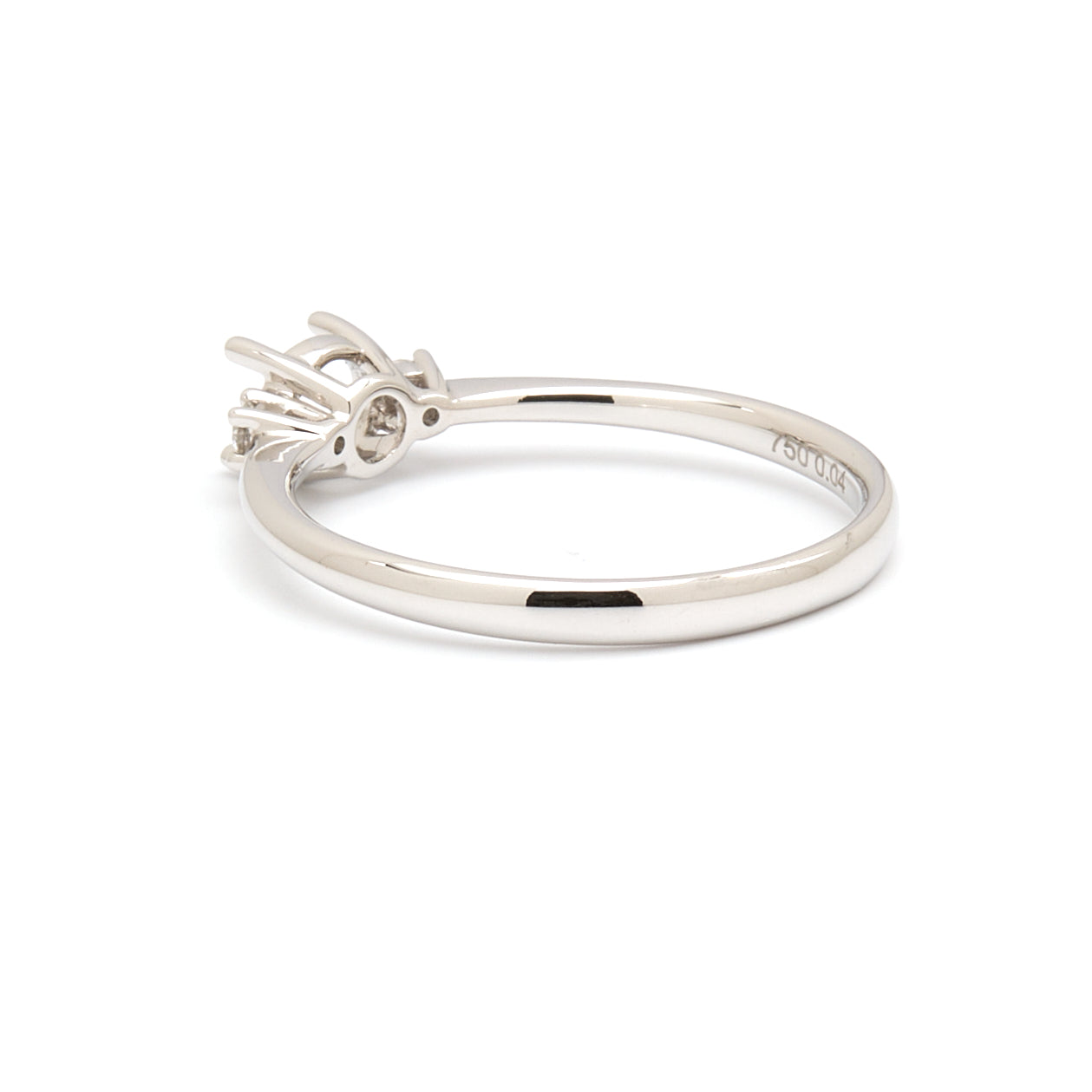 18K Gold Natural Diamond Whisper Trio ring mount RM1211
