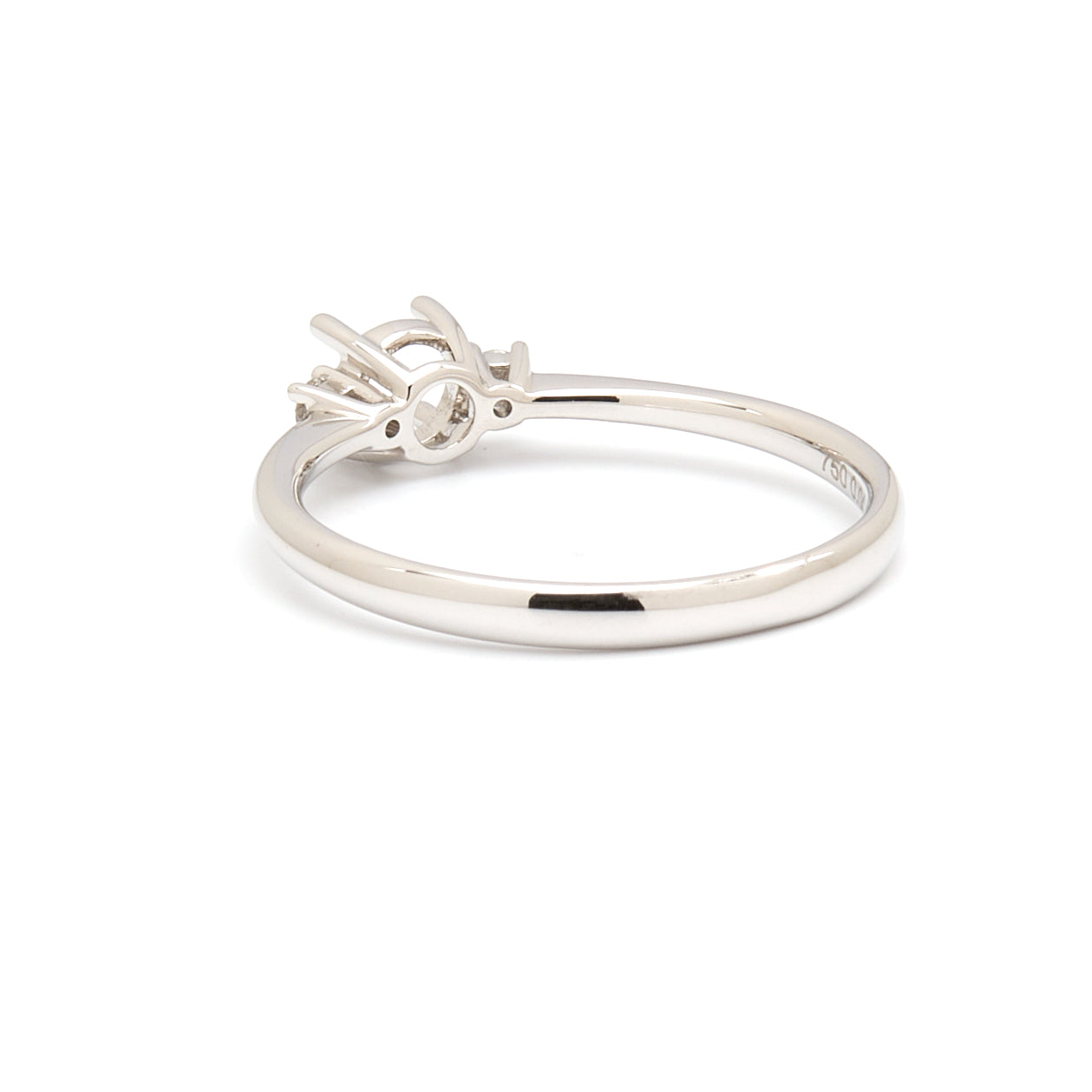 18K Gold Natural Diamond Whisper Trio ring mount RM1211