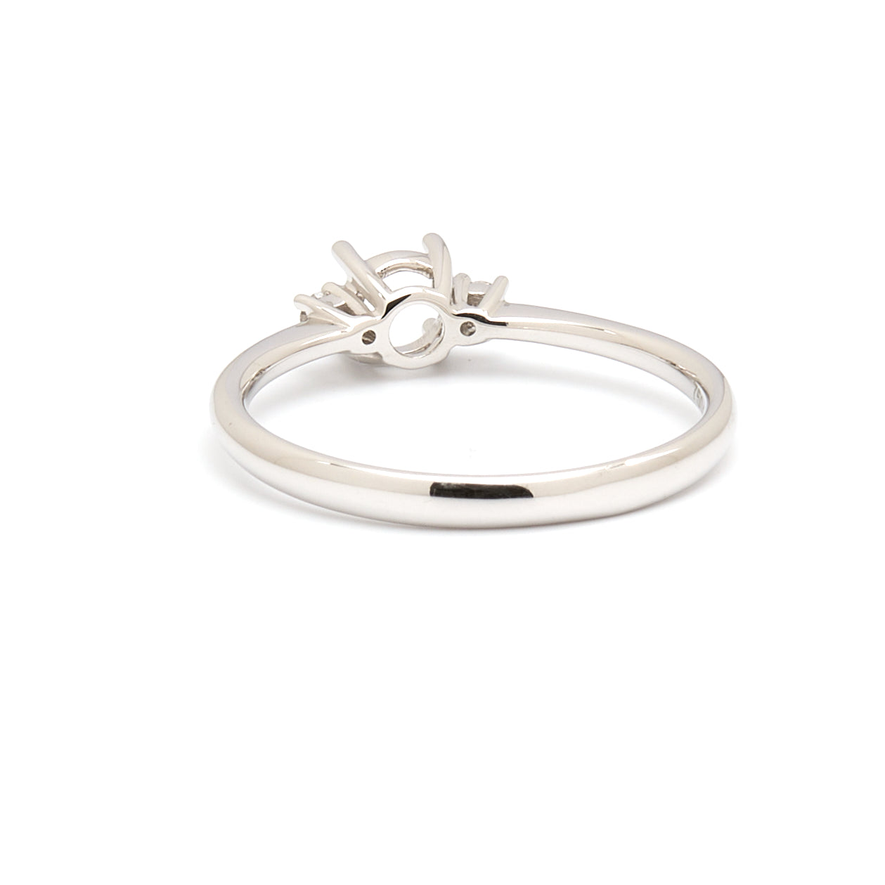 18K Gold Natural Diamond Whisper Trio ring mount RM1211