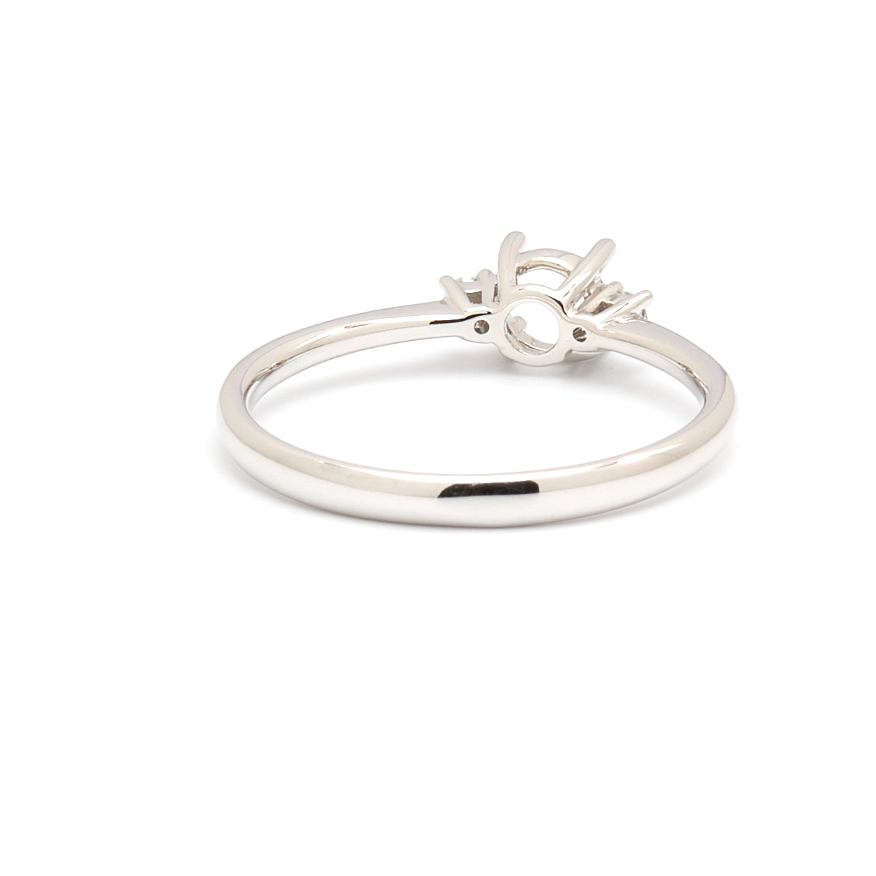 18K Gold Natural Diamond Whisper Trio ring mount RM1211