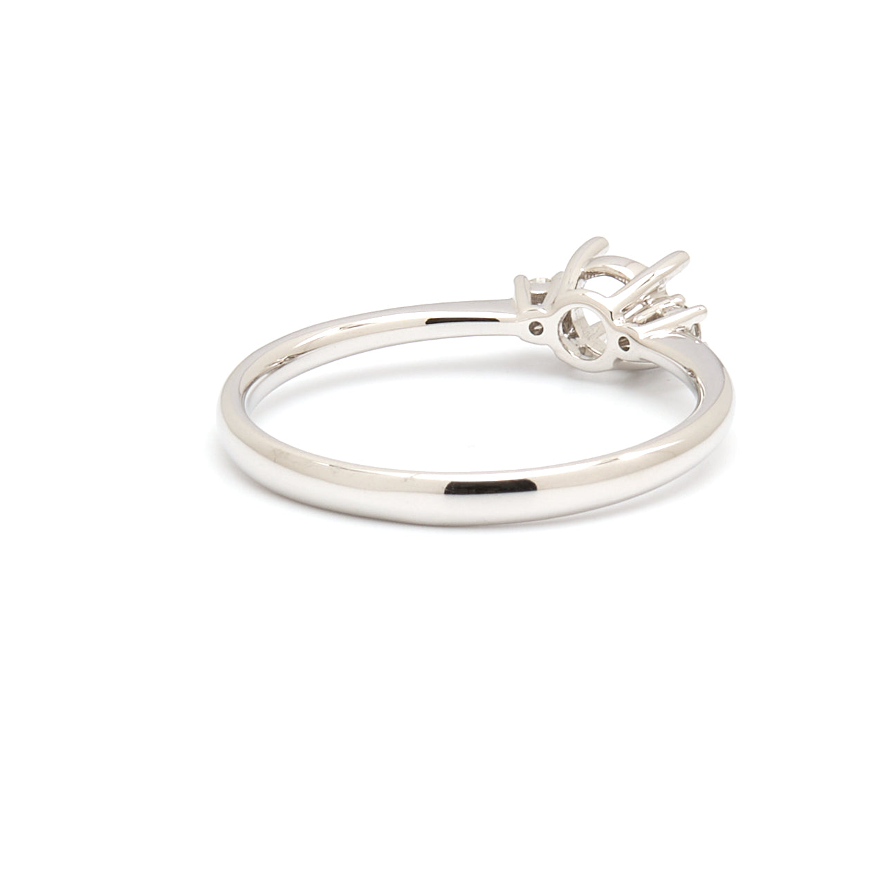 18K Gold Natural Diamond Whisper Trio ring mount RM1211