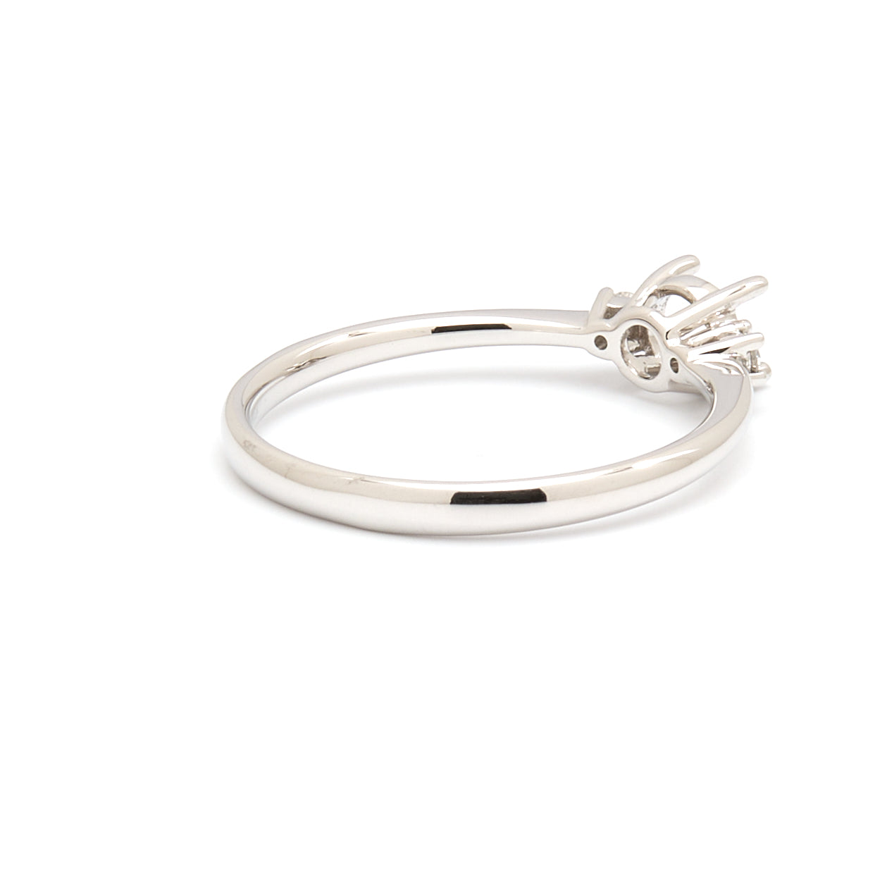 18K Gold Natural Diamond Whisper Trio ring mount RM1211