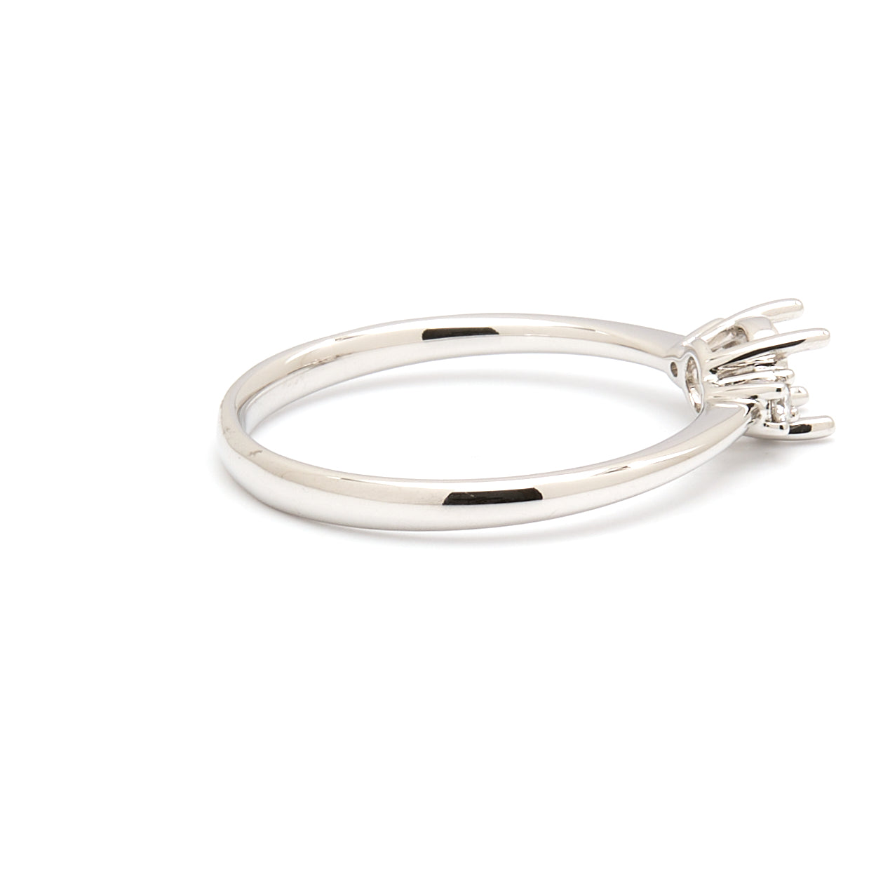 18K Gold Natural Diamond Whisper Trio ring mount RM1211