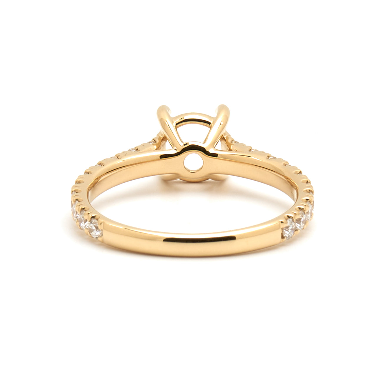 18K Gold Natural Diamond  Elyra Ring Mount RM1492 t.c.w. 0.58ct