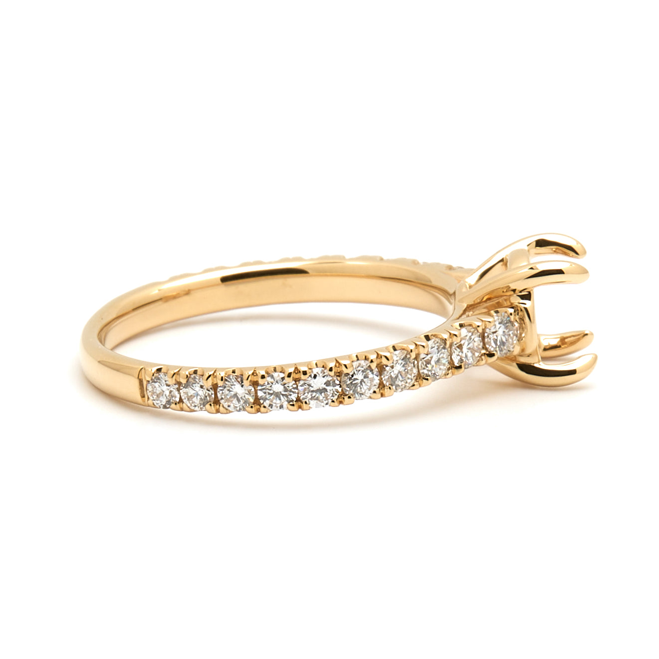 18K Gold Natural Diamond  Elyra Ring Mount RM1492 t.c.w. 0.58ct