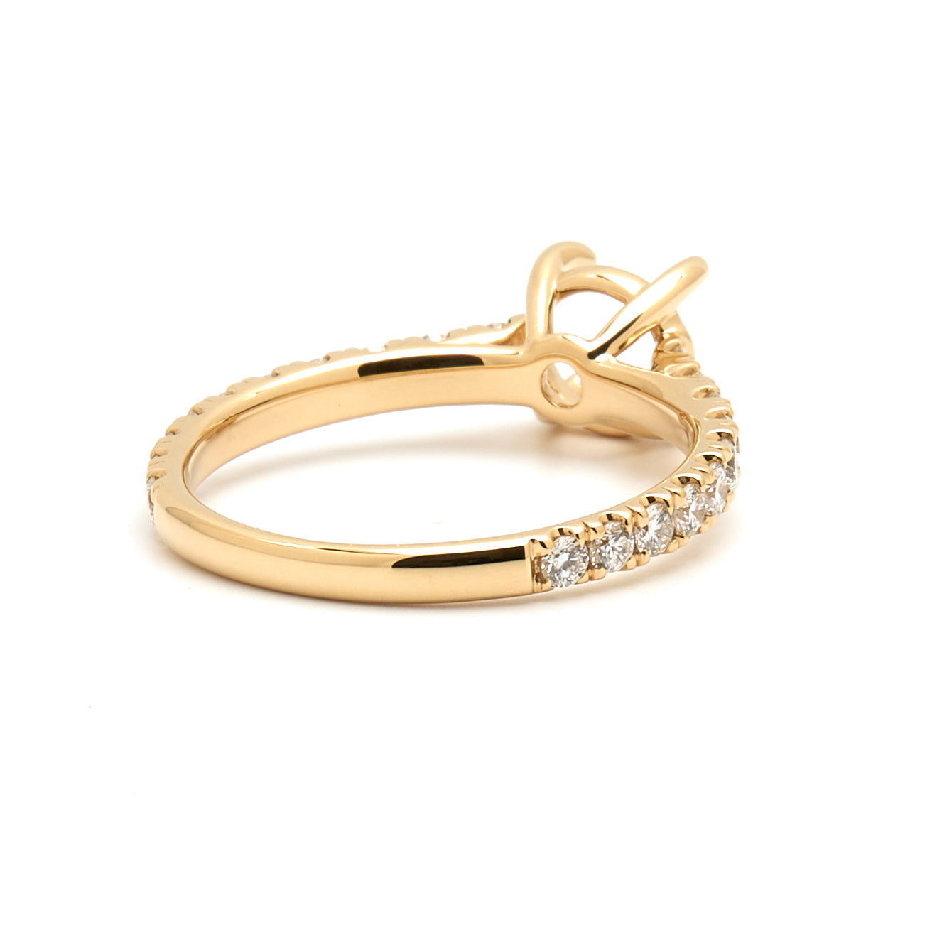18K Gold Natural Diamond  Elyra Ring Mount RM1492 t.c.w. 0.58ct