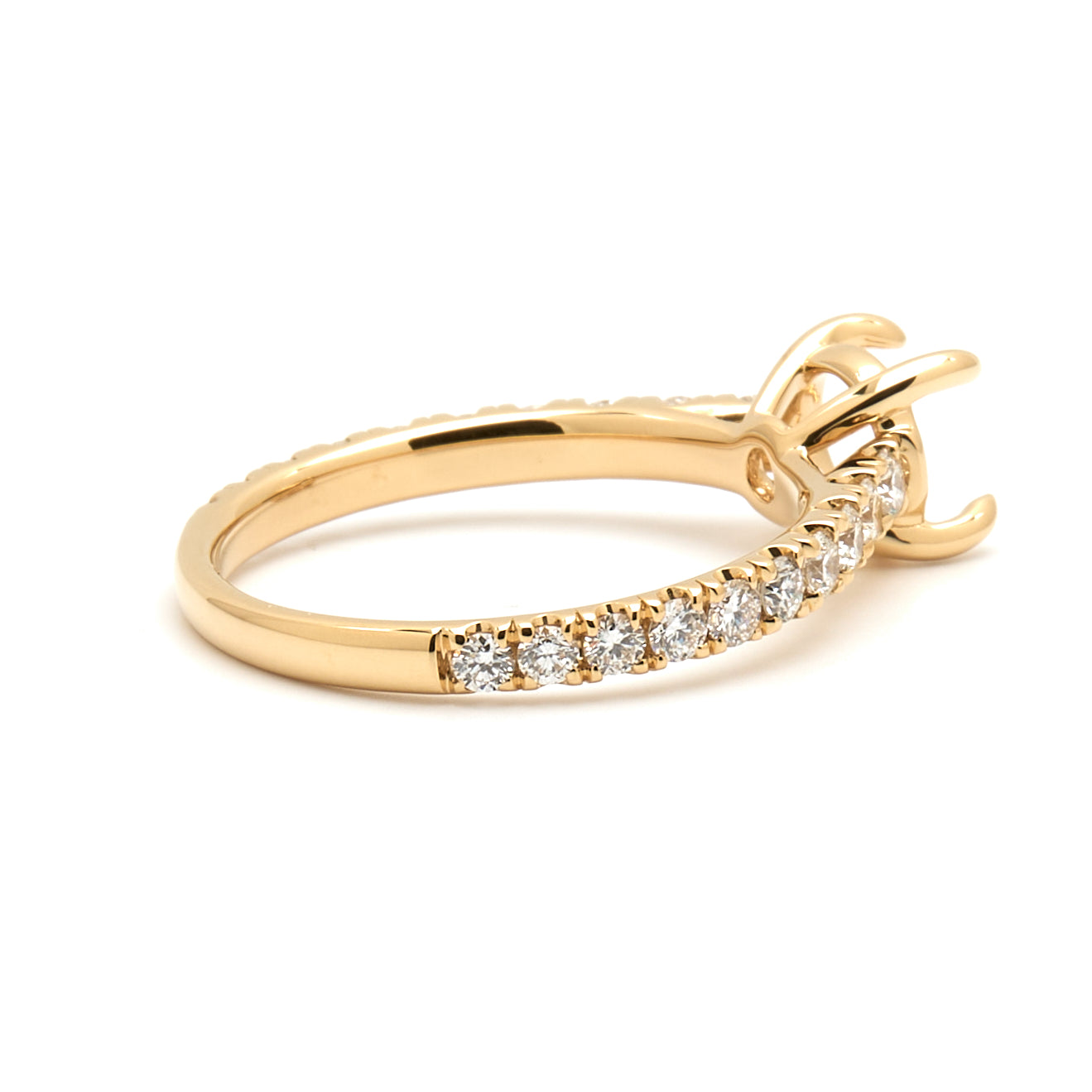 18K Gold Natural Diamond  Elyra Ring Mount RM1492 t.c.w. 0.58ct