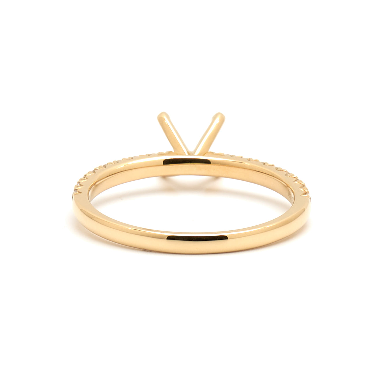 18K Gold Natural Diamond Alina ring mount RM1498 t.c.w. 0.25ct