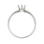 18K Gold Natural Diamond Luna Whisper ring mount RM1502 0.15ct