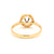 18K Gold Natural Diamond Periwinkle Halo Ring Mount RM5007