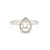 18K Gold Natural Diamond Lisse Halo Ring Mount RM5536