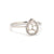 18K Gold Natural Diamond Lisse Halo Ring Mount RM5536