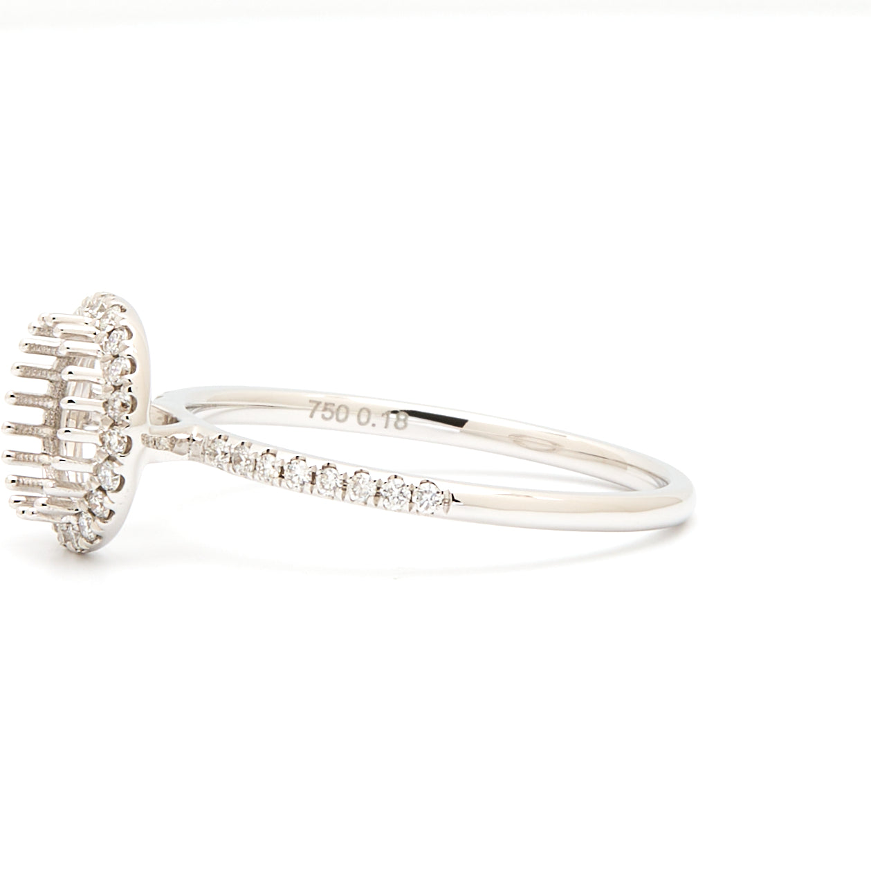 18K Gold Natural Diamond Nova Ring Mount RM5014