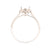 18K Gold Natural Diamond Lisse Halo Ring Mount RM5536