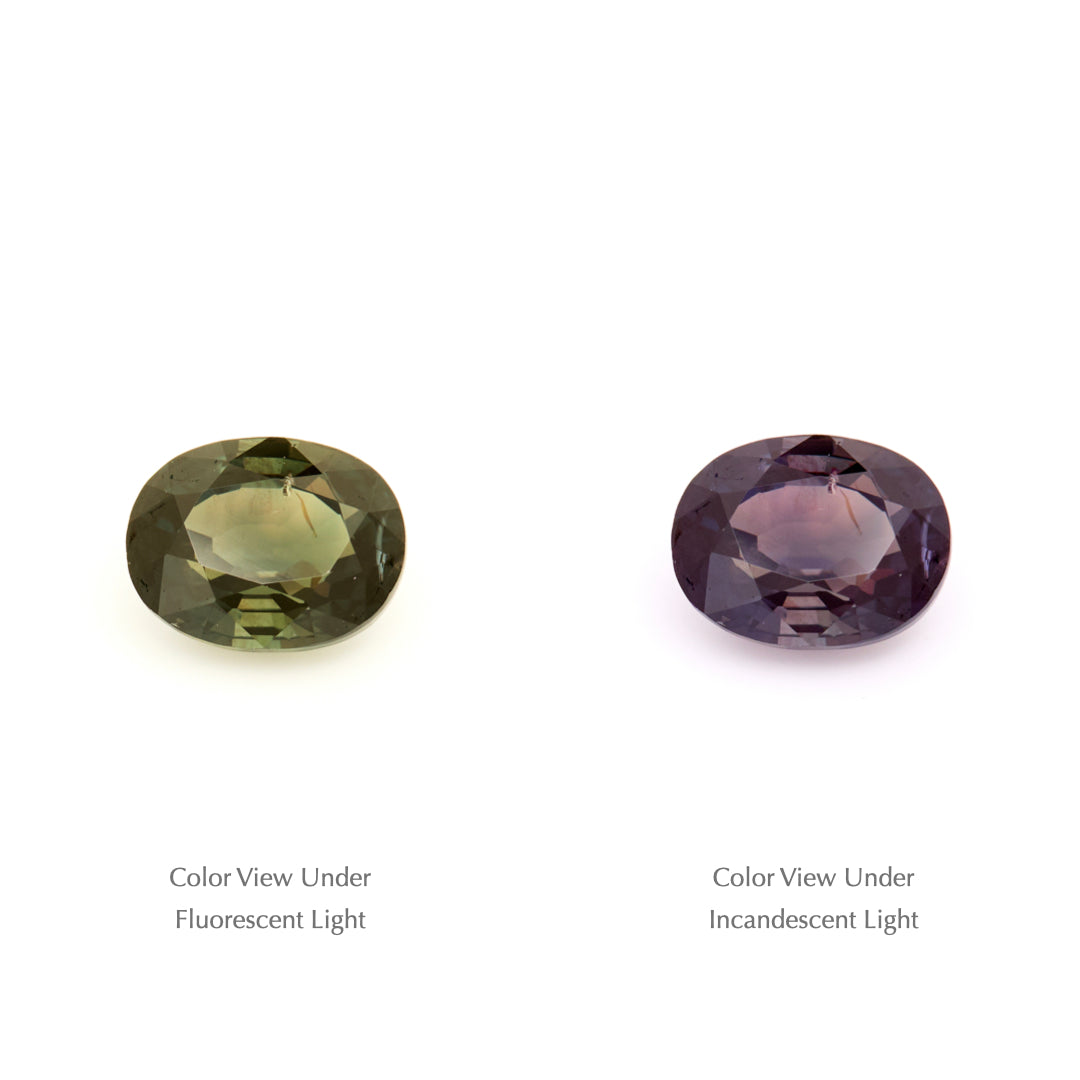 2.19 Ct. Tanzanian Color Change Sapphire TCC1028