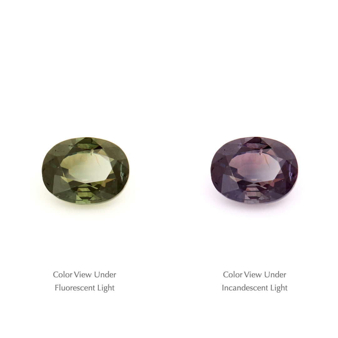 2.19 Ct. Tanzanian Color Change Sapphire TCC1028